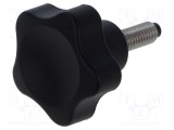 Buton de reglare ELESA GANTER &Oslash; 32mm Filet M6 16mm H 22,5mm