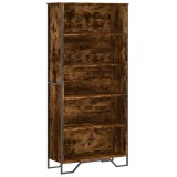 Cumpara ieftin Biblioteca, stejar fumuriu, 80x31x169 cm, lemn prelucrat