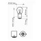 BEC SEMNALIZARE 12V P21WBA15S SET 10 BUC SCT 44042