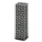 Gabion cu capace din s&acirc;rmă galvanizată 100 x 30 x 30 cm, vidaXL