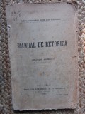 MANUAL DE RETORICA - GHEORGHE ADAMESCU 1899