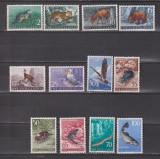 JUGOSLAVIA 1954 FAUNA MI. 738-749 MNH, Nestampilat