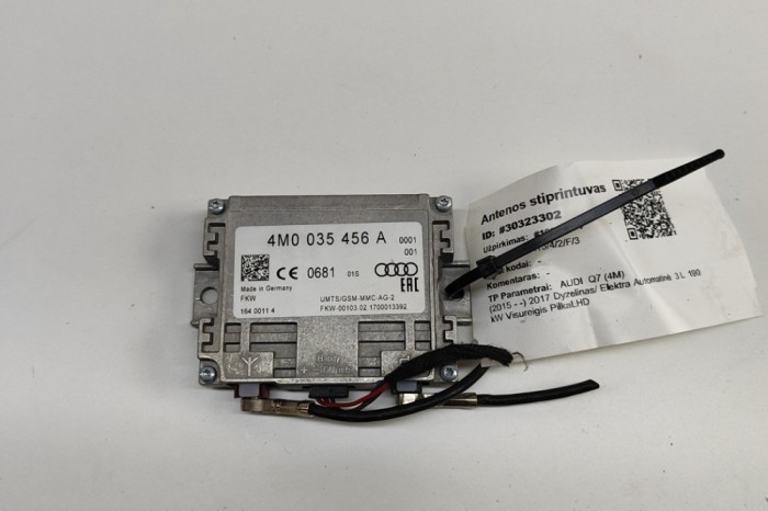 Amplificator de antena AUDI Q7 4M 2017 OEM: 4M0035456A 30323302