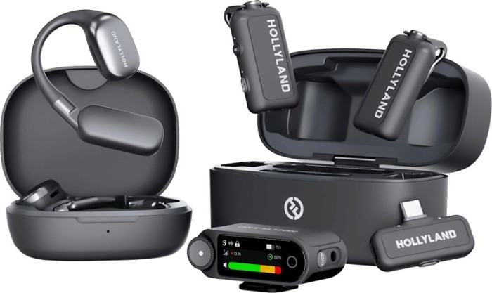 Hollyland LARK MAX 2 Ultimate Combo with OWS Monitor Earphone + Camera RX + USB-C RX