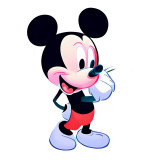 Sticker decorativ, Mickey, Negru, 80 cm, 8664ST