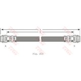 Conducta / cablu frana AUDI A1 (8X1, 8XK, 8XF) (2010 - 2016) TRW PHA341