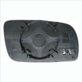 Sticla oglinda exterioara stanga TYC VW Golf IV Bora, Seat Leon Toledo Ibiza Cordoba si Passat 192006, asferica, incalzita, albastru inchis, carcasa