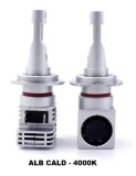 Set 2 leduri H7 M3 Alb cald - 4000K, Canbus, putere 55W, luminozitate 10.000 Lm, 12V-24V