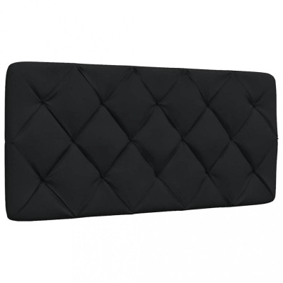 vidaXL Pernă pentru tăblie de pat, negru, 100 cm, material textil foto
