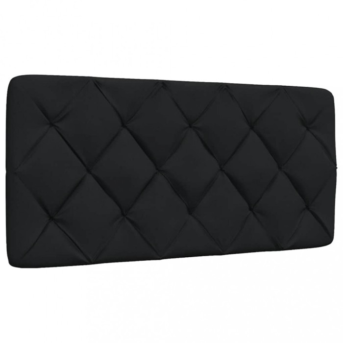 vidaXL Pernă pentru tăblie de pat, negru, 100 cm, material textil