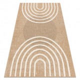 SPARK 0688A covor bej / cremă - Geometric, sisal, structural, 160x220 cm