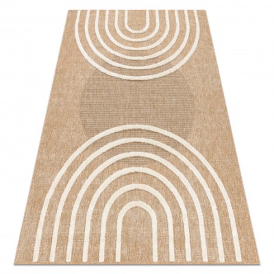 SPARK 0688A covor bej / cremă - Geometric, sisal, structural, 120x170 cm foto