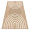 SPARK 0688A covor bej / cremă - Geometric, sisal, structural, 80x150 cm