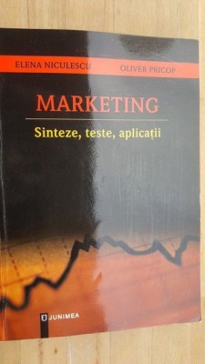 Marketing sinteze, teste, aplicatii- Elena Niculescu, Oliver Pricop foto