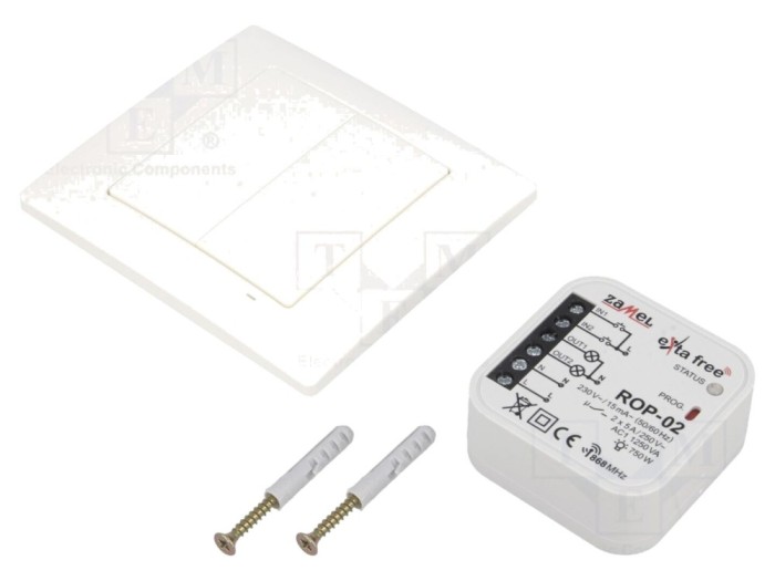 Set control wireless 868,32MHz IP20