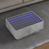 Cumpara ieftin Măsuță de cafea cu LED, gri beton, 70x50x30 cm, lemn prelucrat