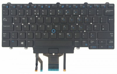 Tastatura Laptop, Dell, Latitude 14 E5450, E5470, E7450, E7470, E7480, 3340, 3350, 5480, 5490, 5491, 5495, 7480, 7490, 94F68, 094F68, dual point, cu i foto