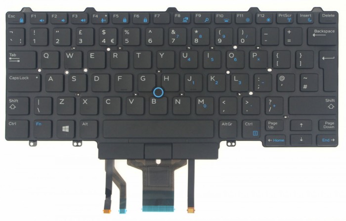 Tastatura Laptop, Dell, Latitude 14 E5450, E5470, E7450, E7470, E7480, 3340, 3350, 5480, 5490, 5491, 5495, 7480, 7490, 94F68, 094F68, dual point, cu i