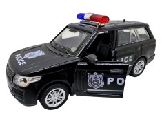 Macheta Range Rover Police 1:43 replica metal cu lumini si sunete usi deschise
