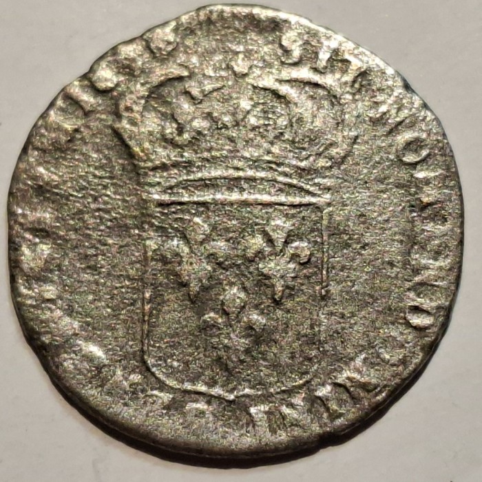 Franța 1 Quinzain 1696 O / Riom argint Regele Soare