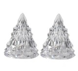 Комплект от 2 LED нощни лампи, украса за елха, топло бяло, Oem