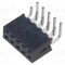 Conector şiruri pini mamă 10 PIN 2mm aurit THT soclu SAMTEC