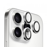 Folie de protectie Camera Spate Blueo 99 Anti-Refective HD pentru Apple iPhone 16 Pro Max / 16 Pro, Sticla Securizata, Argintie