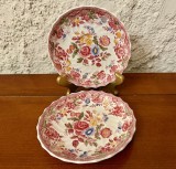 2 FARFURIOARE DIN PORTELAN ENGLEZESC SPODE- COPELAND- "SPODE,S BOUQUET" D14CM