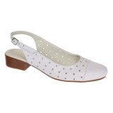 Pantofi dama casual din piele naturala Alb Box - NA252AP
