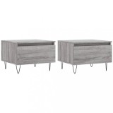 Cumpara ieftin Masute de cafea 2 buc. gri sonoma 50x46x35 cm lemn compozit