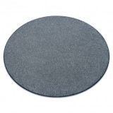 Covor rotund EXCELLENCE albastru 897 simplu, melange, cerc 100 cm