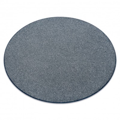 Covor rotund EXCELLENCE albastru 897 simplu, melange, cerc 100 cm foto