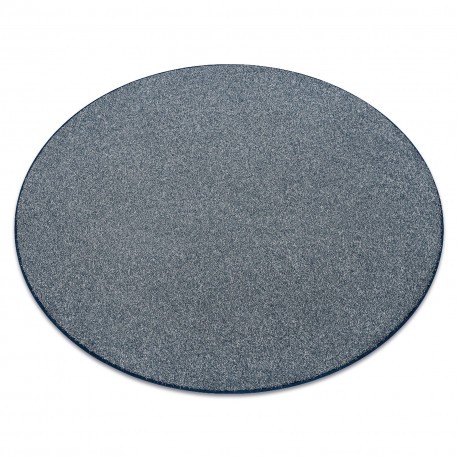 Covor rotund EXCELLENCE albastru 897 simplu, melange, cerc 100 cm
