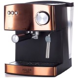Espressor profesional ADLER AD 4404cr, 850W, 15 bar, 1.6l, Aramiu