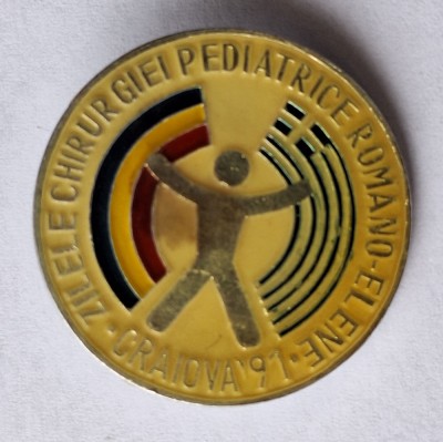Zilele chirurgiei pedriatice Romano - Elene, insigna Romania &amp;amp; Grecia - Rara foto