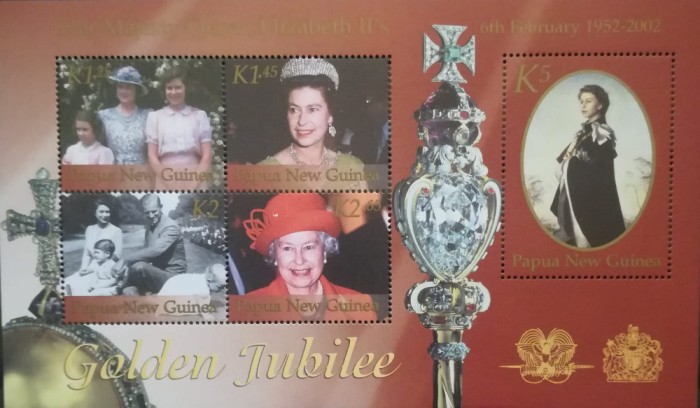 BC47, Papua Noua Guinee 2002, bloc regina Elisabeta a II-a