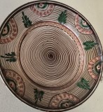 Ceramica de Oboga, realizata de meșterul popular Grigore Ciungulescu in anul 1983, aprox 24 cm.