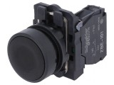 Comutator Apăsare 22mm 1 NO Negru