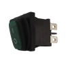 Intrerupator Rocker dreptunghiular SPDT ON-OFF Verde cu led 250V 6A IP55 KCD1-4, CE Contact Electric