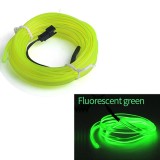 Cumpara ieftin Fir Neon Auto &ldquo;EL Wire&rdquo; culoare Verde Fluorescent, lungime 5M, alimentare 12V, droser inclus