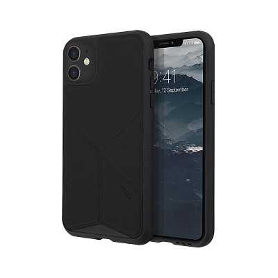 Husa TPU - Textil UNIQ Transforma Rigor Apple iPhone 11, Neagra foto