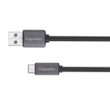 Cablu usb 3.0 tata - usb tata tip c 1.0m k&amp;m, Kruger&amp;Matz