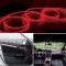Bandă LED USB, Glow Strand, Lungime 2m, Culoare Roșie, 80Cd/m, 2.3mm+8mm
