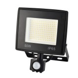 Proiector LED cu senzor de miscare Hoff Noctem Max, 50W, 6500lm, lumina rece 6500K, IP65