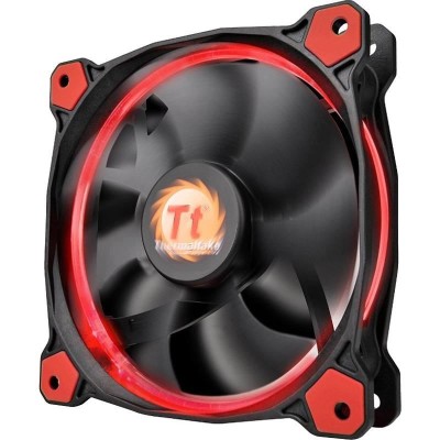 Ventilator Thermaltake Riing 12 High Static Pressure 120mm iluminare rosie foto