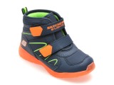 Ghete SKECHERS bleumarin, 407613N, din piele ecologica
