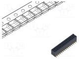 Conector SAMTEC şiruri pini tată PIN: 30 1,27mm aurit SMT soclu