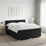 Cumpara ieftin Pat boxspring cu saltea Negru 160 x 200 cm Tesatura