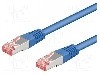 Cablu patch cord, Cat 6, lungime 1m, S/FTP, Goobay - 68267