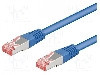 Cablu patch cord, Cat 6a, lungime 1.5m, S/FTP, Goobay - 95599 foto